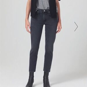 Citizens of Humanity Elsa Mid Rise Crop Slim Monochrome size 27